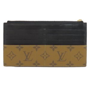 LOUIS VUITTON Long Wallet Purse M80390 Monogram reverse Brown Slim purse Women Used | AlmaBagz