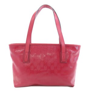 GUCCI Tote Bag 211138 PVC Red GG implementation Women Used | AlmaBagz