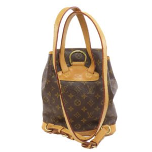 LOUIS VUITTON Backpack M51136 Monogram canvas Brown MontsourisMedium Women Used | AlmaBagz