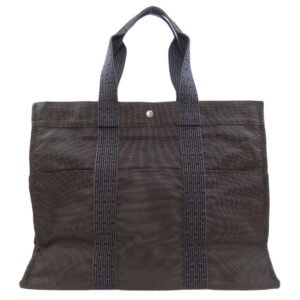 HERMES Tote Bag canvas gray Her LineGM Women Used | AlmaBagz