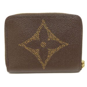 LOUIS VUITTON Coin case M69354 Giant monogram canvas Brown Zippy coin purse | AlmaBagz