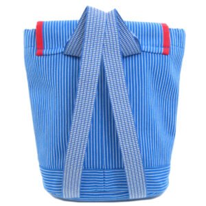 HERMES Backpack canvas blue Kids Horse Caval Color | AlmaBagz