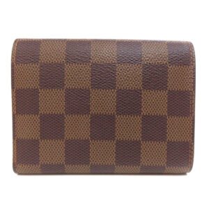 LOUIS VUITTON Bifold Wallet N41659 Damier canvas Brown Portefeuille Victorine Women Used | AlmaBagz