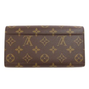 LOUIS VUITTON Long Wallet Purse M60531 Monogram canvas Brown Portefeuille Sara Women Used | AlmaBagz