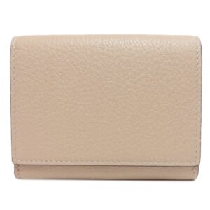 GUCCI Bifold Wallet 731694 leather beige logo Women Used | AlmaBagz