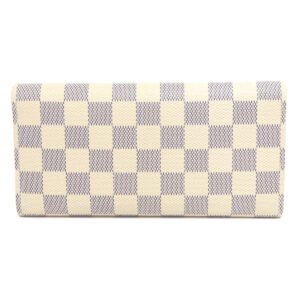 LOUIS VUITTON Bifold Wallet M63020 Damier canvas white Portefeuille Josephine Women Used | AlmaBagz
