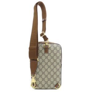 GUCCI Sling bag 696016 PVC Brown GG Supreme Women Used | AlmaBagz