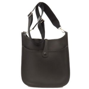 HERMES Shoulder Bag Epsom black Evelyn 3 PM SilverMetal Women Used | AlmaBagz