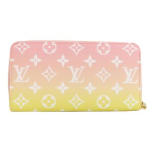 LOUIS VUITTON Long Wallet Purse M80361 Monogram canvas pink Zippy Wallet by the Pool Women Used | AlmaBagz