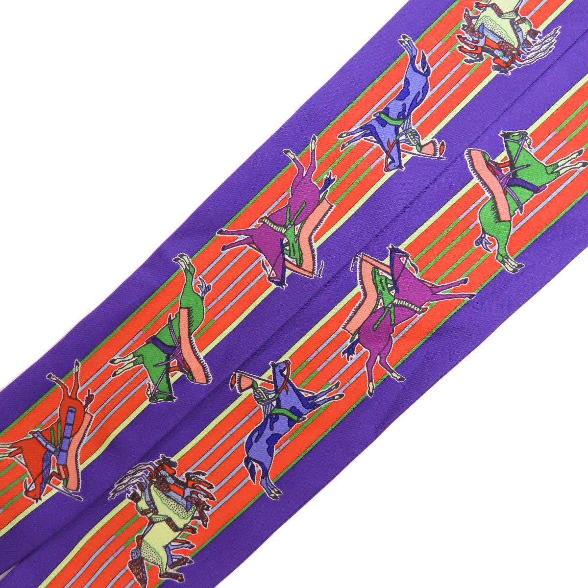 HERMES scarf silk purple Twilly Women Used | AlmaBagz