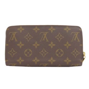 LOUIS VUITTON Long Wallet Purse M41895 Monogram canvas Brown Zippy wallet Women Used | AlmaBagz