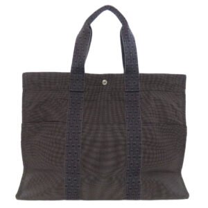 HERMES Tote Bag canvas gray Her Line GM Women Used | AlmaBagz