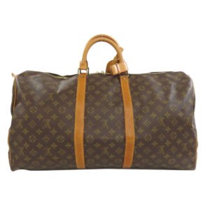 LOUIS VUITTON Boston Duffel bag M41424 Monogram canvas Brown Keepall 55 mens(Unisex) Used | AlmaBagz