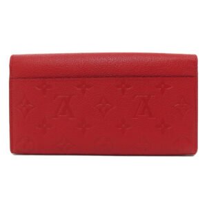 LOUIS VUITTON Long Wallet Purse M61181 Ann Platt Red Portefeuille Sara Women Used | AlmaBagz