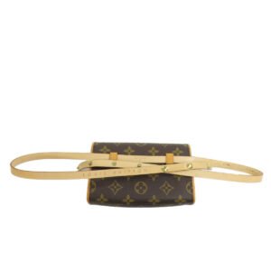 LOUIS VUITTON Hip bag M51855 Monogram canvas Brown Pochette Florentine Women Used | AlmaBagz