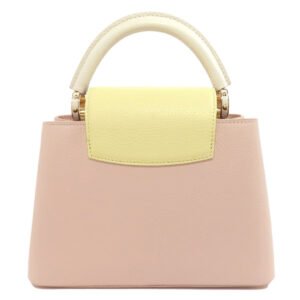 LOUIS VUITTON Handbag M22514 Taurillon Clemence Leather pink beige | AlmaBagz