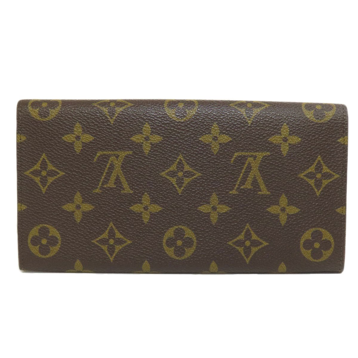 LOUIS VUITTON Long Wallet Purse M61723 Monogram canvas Brown Portefeuille Credit Women Used | AlmaBagz