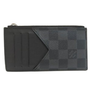 LOUIS VUITTON Coin case N64038 Damier canvas black Coin card holder | AlmaBagz