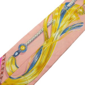 HERMES scarf silk pink Twilly Women Used | AlmaBagz