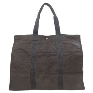HERMES Tote Bag canvas gray Her LineTGM Women Used | AlmaBagz