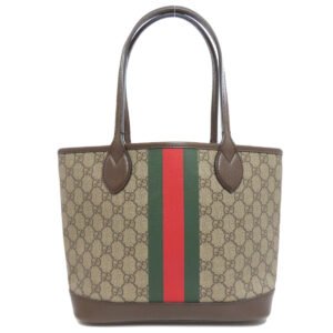 GUCCI Tote Bag 726762 PVC Brown GG Supreme Shelly Line | AlmaBagz