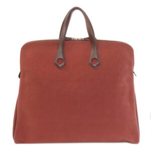 HERMES Handbag Tower ash Red Sac Iboo GM Women Used | AlmaBagz