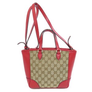 GUCCI Handbag 449241 canvas Red Outlet GG 2WAY Women Used | AlmaBagz