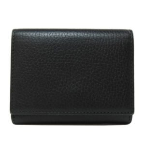 GUCCI Bifold Wallet 474746 leather black GG Marmont Tri-Fold Wallet Women Used | AlmaBagz