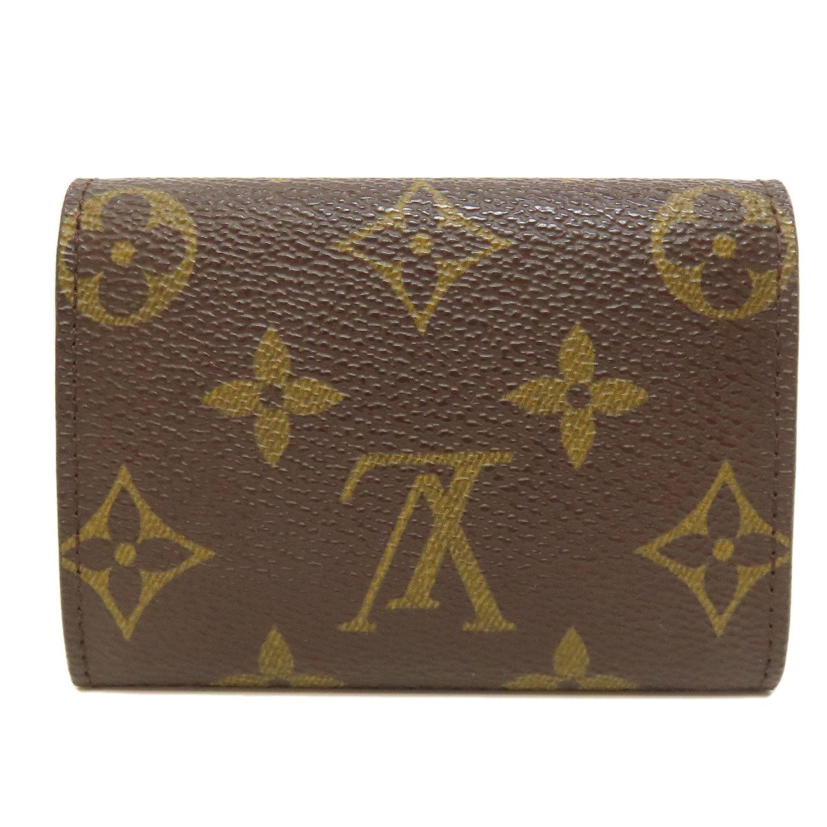 LOUIS VUITTON Coin case M61930 Monogram canvas Brown Portonet Plat Women Used | AlmaBagz