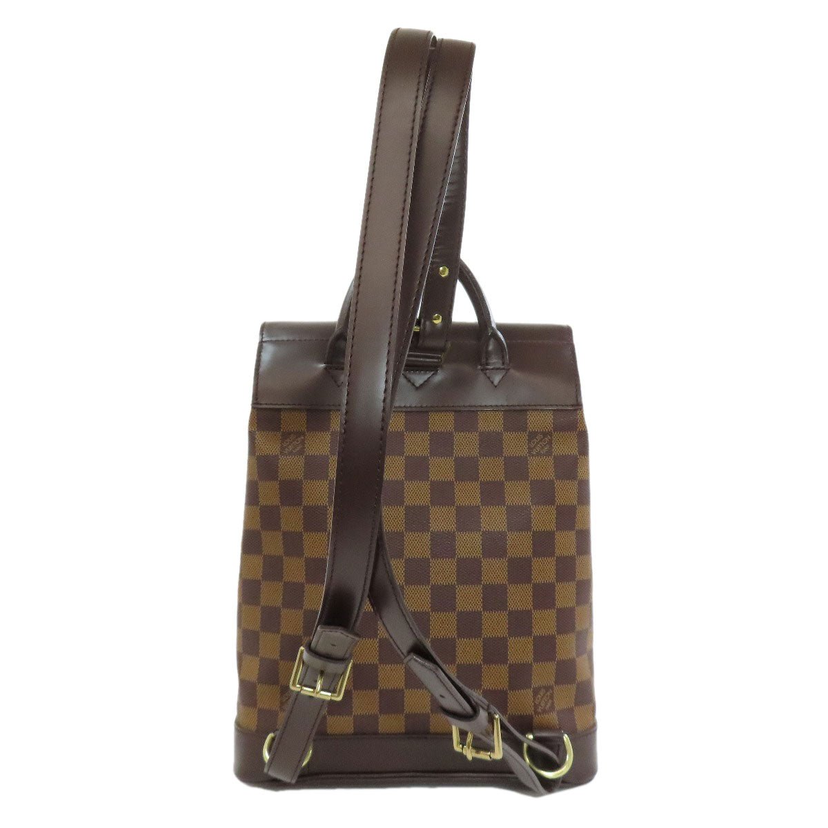 LOUIS VUITTON Backpack N51132 Damier canvas Brown Soho Women Used | AlmaBagz