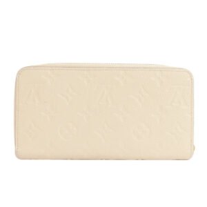 LOUIS VUITTON Long Wallet Purse M82212 Ann Platt white Zippy wallet Women Used | AlmaBagz