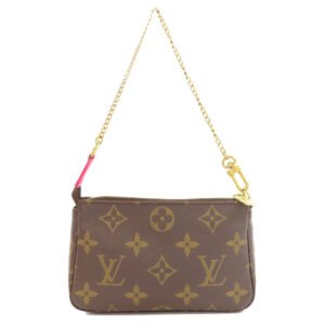 LOUIS VUITTON Accessory pouch M62087 Monogram canvas Brown Mini Pochettes & Accessories Giraffe Women Used | AlmaBagz