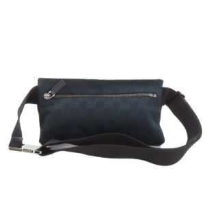GUCCI Hip bag 162962 canvas black GG Women Used | AlmaBagz