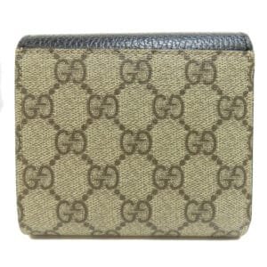 GUCCI Bifold Wallet 598587 leather black Double G Bicolor Medium Wallet Women Used | AlmaBagz