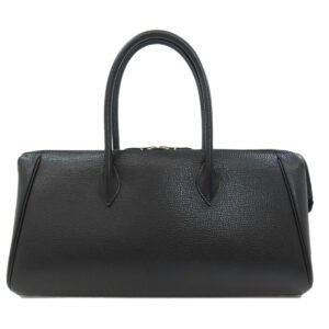 HERMES Tote Bag Calfskin black Paris Bonbay 35 SilverMetal | AlmaBagz