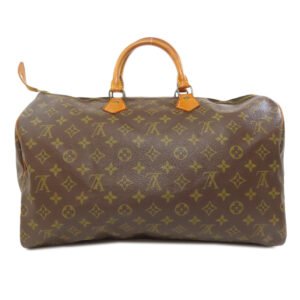 LOUIS VUITTON Boston Duffel bag M41522 Monogram canvas Brown Speedy 40 | AlmaBagz