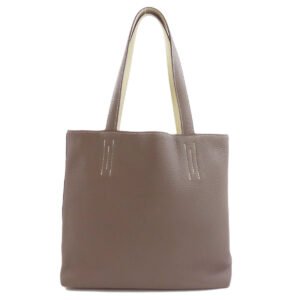 HERMES Tote Bag Taurillon Clemence gray Doble Sense 28 | AlmaBagz