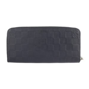 Louis Vuitton Black Canvas Zippy Wallet Vertical wallet accessories | AlmaBagz