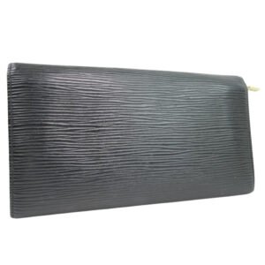 Louis Vuitton Black Leather Portefeuille Sarah wallet accessories | AlmaBagz
