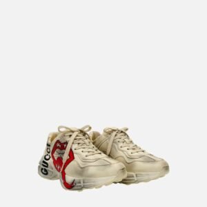 GUCCI Rython Off-white Mouth Print Sneakers | AlmaBagz