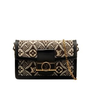 Louis Vuitton Monogram  Monogram Noir Leather Shoulder Bag | AlmaBagz