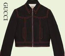 Gucci Hollywood Babylon Denim Jacket in Black | AlmaBagz