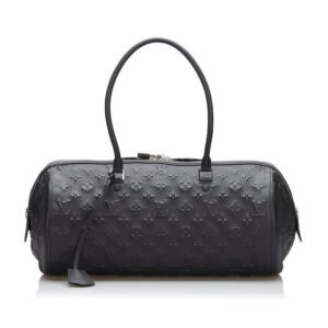 LOUIS VUITTON Louis Vuitton Monogram Amplant M40737 Handbag Leather Noir Black | AlmaBagz