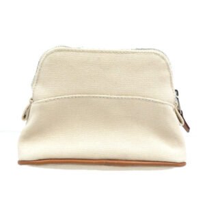 HERMES Pouch canvas natural Bored pouch Women Used | AlmaBagz