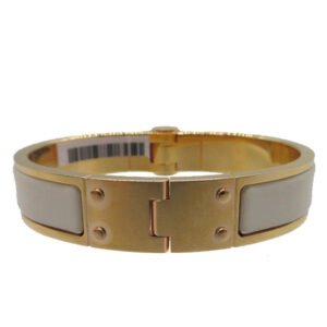 HERMES Bangle metal Ivory Charniere | AlmaBagz