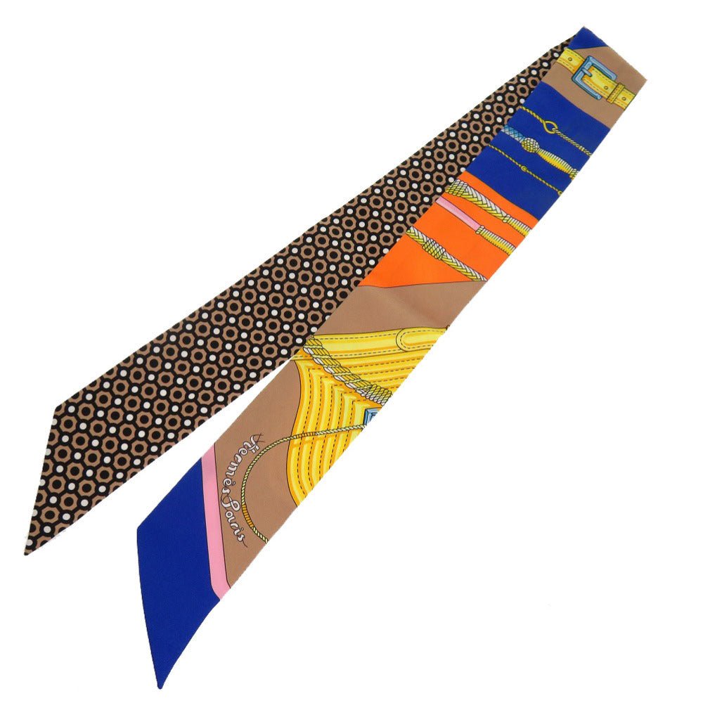 HERMES scarf silk Blue Roy Twilly Click Clack Modern Cannage | AlmaBagz