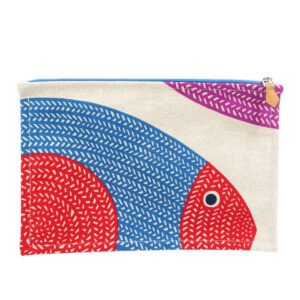 HERMES Pouch cotton beige Poisson Natte Women(Unisex) Used | AlmaBagz