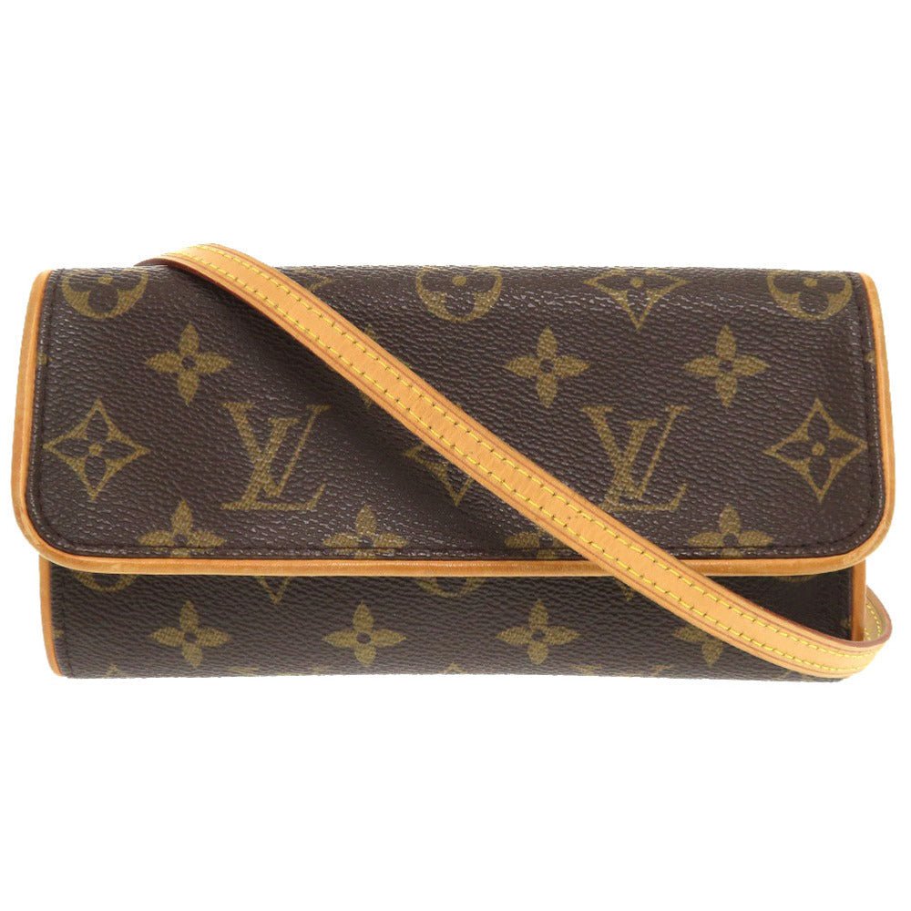 LOUIS VUITTON Shoulder Bag M51854 Monogram canvas Brown Monogram Pochette Twin PM | AlmaBagz - Image 7