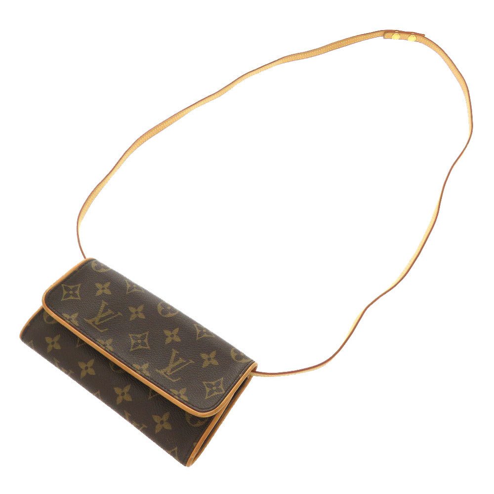 LOUIS VUITTON Shoulder Bag M51854 Monogram canvas Brown Monogram Pochette Twin PM | AlmaBagz - Image 3
