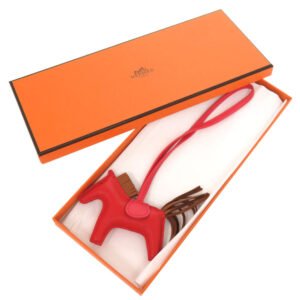 HERMES key ring Anjou Miro, Anjou Miro Rouge coo Rodeo PM | AlmaBagz